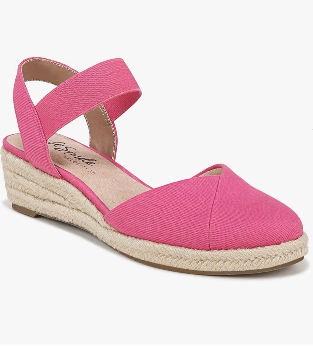 LifeStride Kimmie Espadrille Wedge Shoe size 9 NWT!
